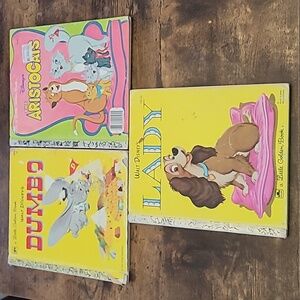 Lot of 3 Disney Little Golden Books